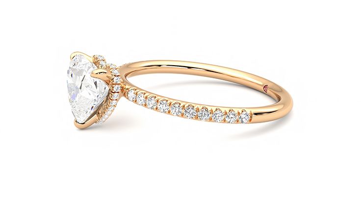 Taylor & Hart Thyme Heart Engagement Ring 360 degree image 22
