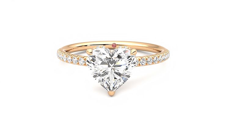 Taylor & Hart Thyme Heart Engagement Ring 360 degree image 29