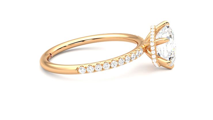Taylor & Hart Thyme Hexagonal Engagement Ring 360 degree image 9