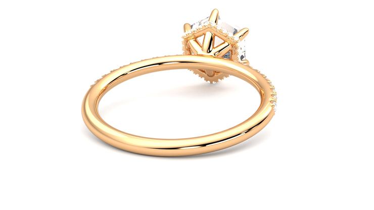 Taylor & Hart Thyme Hexagonal Engagement Ring 360 degree image 14