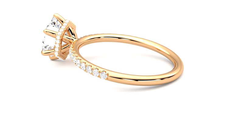 Taylor & Hart Thyme Hexagonal Engagement Ring 360 degree image 19