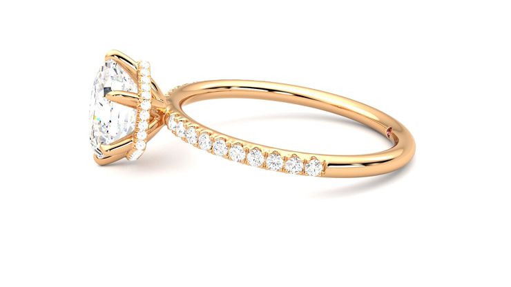 Taylor & Hart Thyme Hexagonal Engagement Ring 360 degree image 21