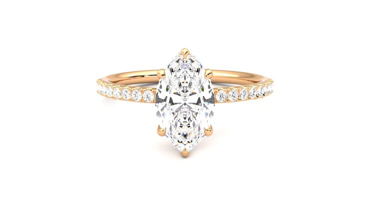 Taylor & Hart Thyme Marquise Engagement Ring 360 degree image 0