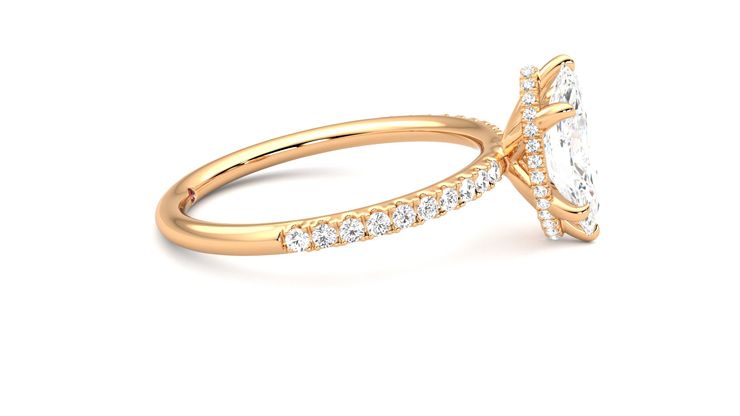 Taylor & Hart Thyme Marquise Engagement Ring 360 degree image 9