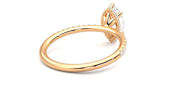 Taylor & Hart Thyme Marquise Engagement Ring 360 degree image 13