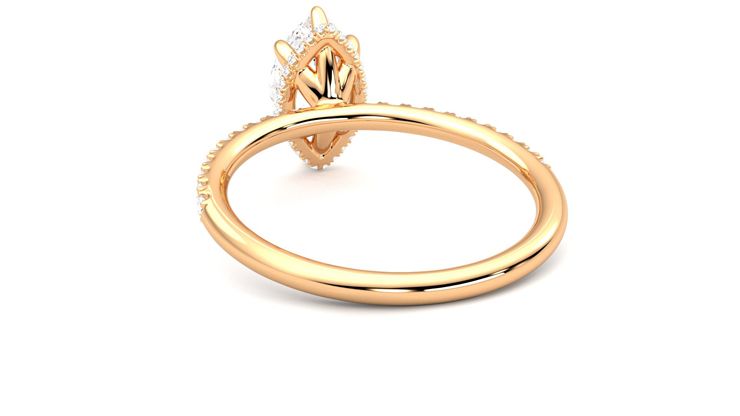 Taylor & Hart Thyme Marquise Engagement Ring 360 degree image 16
