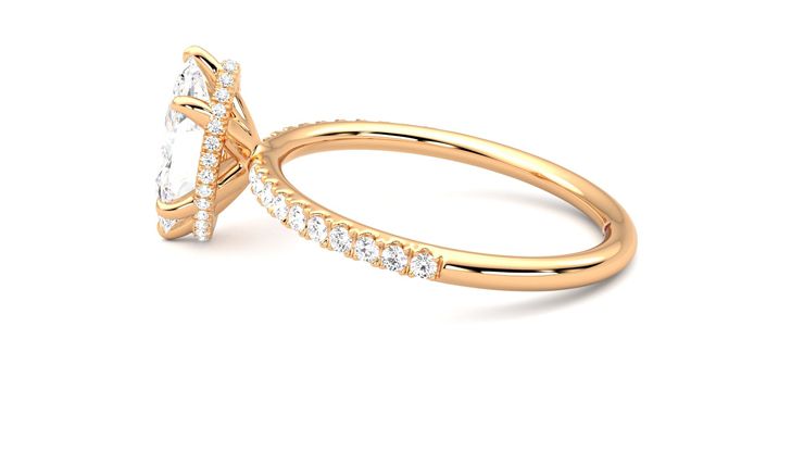 Taylor & Hart Thyme Marquise Engagement Ring 360 degree image 20