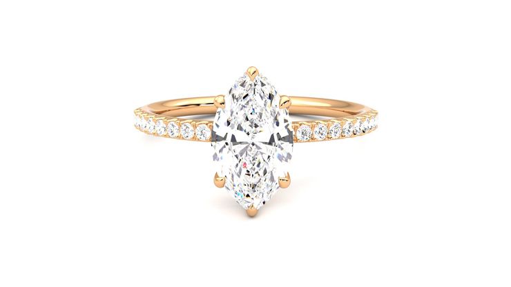 Taylor & Hart Thyme Marquise Engagement Ring 360 degree image 29