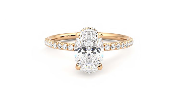 Taylor & Hart Thyme Oval Engagement Ring 360 degree image 0