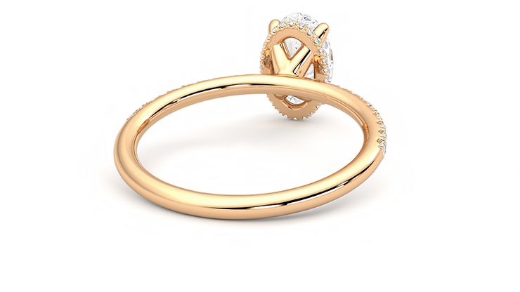 Taylor & Hart Thyme Oval Engagement Ring 360 degree image 14