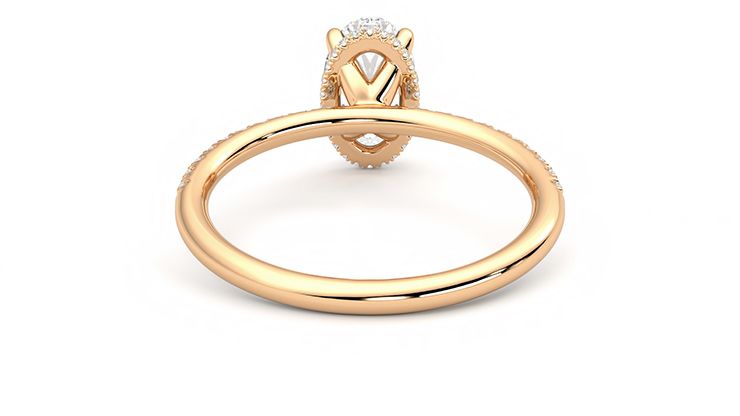 Taylor & Hart Thyme Oval Engagement Ring 360 degree image 15