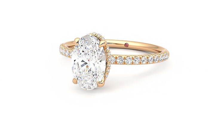 Taylor & Hart Thyme Oval Engagement Ring 360 degree image 26