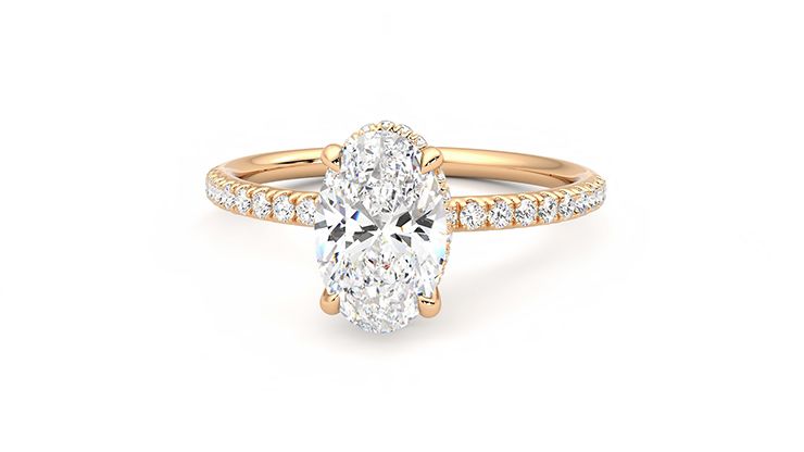 Taylor & Hart Thyme Oval Engagement Ring 360 degree image 28