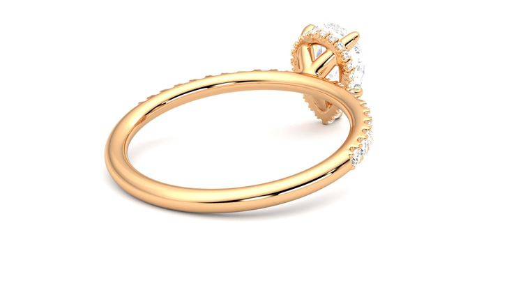Taylor & Hart Thyme Pear Engagement Ring 360 degree image 13