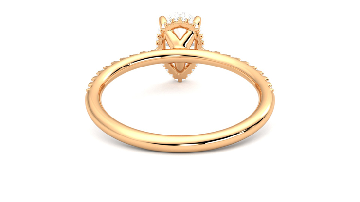 Taylor & Hart Thyme Pear Engagement Ring 360 degree image 15