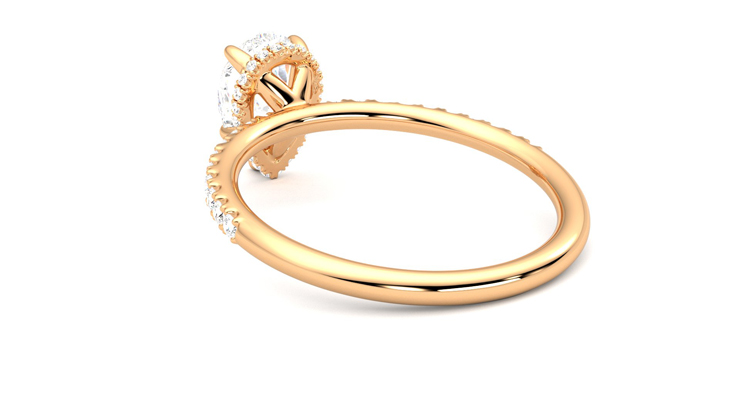 Taylor & Hart Thyme Pear Engagement Ring 360 degree image 17