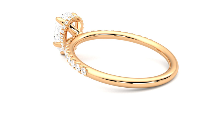 Taylor & Hart Thyme Pear Engagement Ring 360 degree image 18