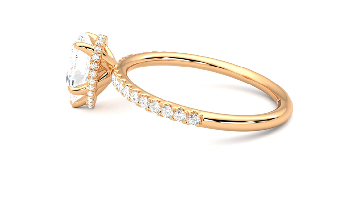 Taylor & Hart Thyme Pear Engagement Ring 360 degree image 20