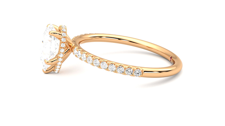 Taylor & Hart Thyme Pear Engagement Ring 360 degree image 21