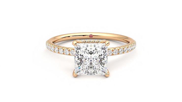 Taylor & Hart Thyme Princess Engagement Ring 360 degree image 0