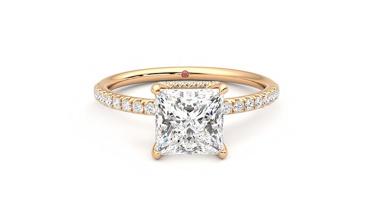 Taylor & Hart Thyme Princess Engagement Ring 360 degree image 1