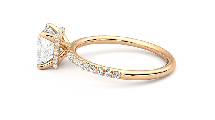 Taylor & Hart Thyme Princess Engagement Ring 360 degree image 20