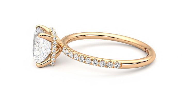 Taylor & Hart Thyme Princess Engagement Ring 360 degree image 21
