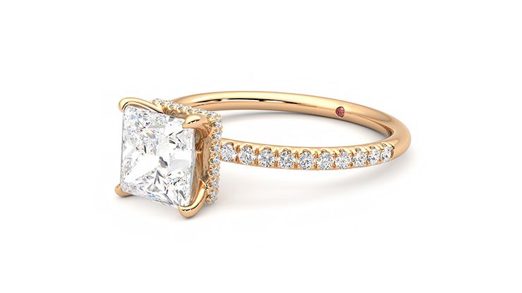 Taylor & Hart Thyme Princess Engagement Ring 360 degree image 24
