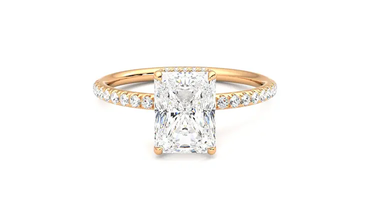 Taylor & Hart Thyme Radiant Engagement Ring 360 detail 01