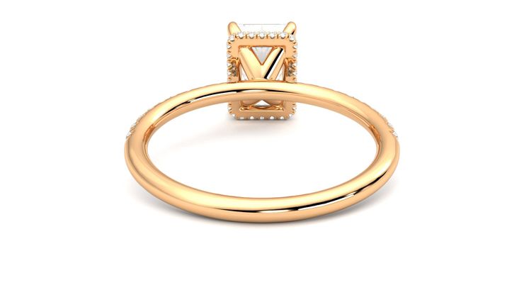 Taylor & Hart Thyme Radiant Engagement Ring 360 degree image 13