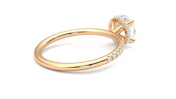 Taylor & Hart Thyme Round Engagement Ring 360 degree image 12