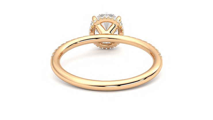 Taylor & Hart Thyme Round Engagement Ring 360 degree image 15