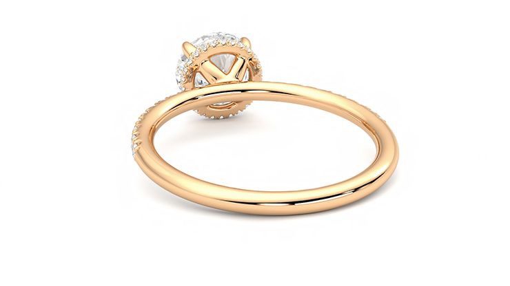 Taylor & Hart Thyme Round Engagement Ring 360 degree image 16