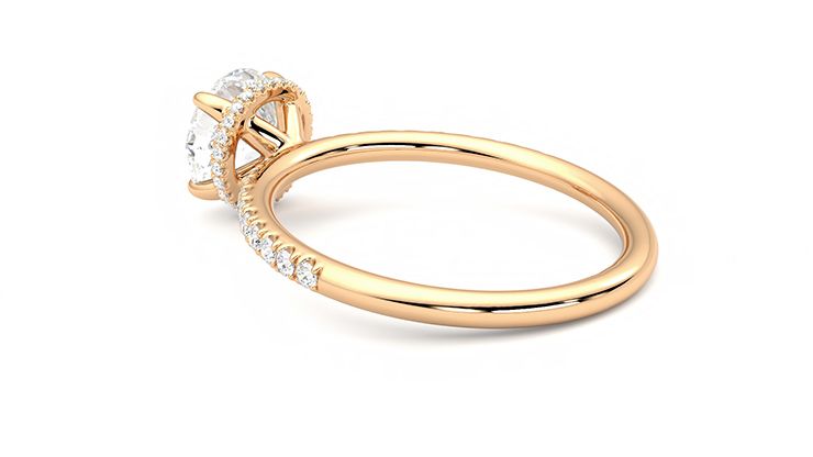 Taylor & Hart Thyme Round Engagement Ring 360 degree image 18