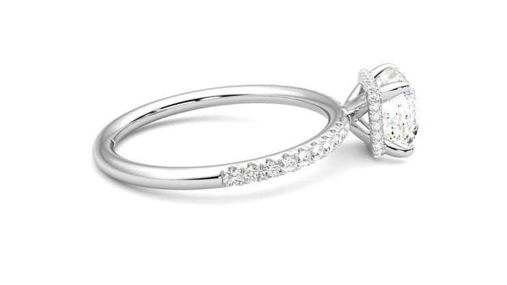 Taylor & Hart Thyme Asscher Engagement Ring 360 degree image 10