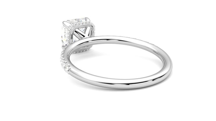 Taylor & Hart Thyme Asscher Engagement Ring 360 degree image 17