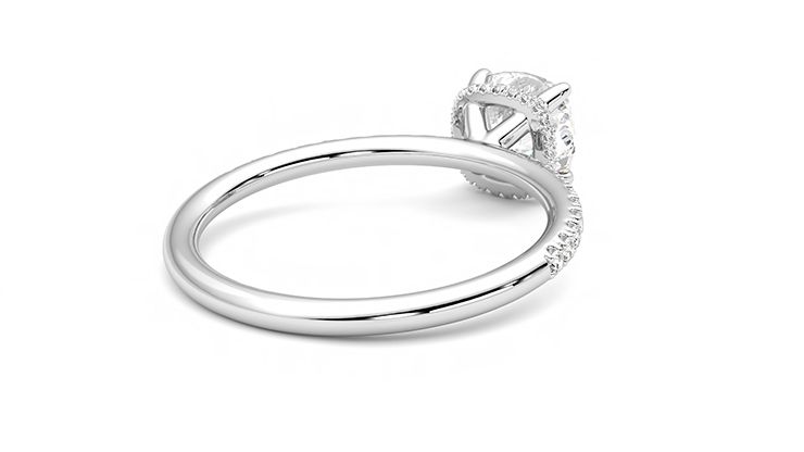 Taylor & Hart Thyme Cushion Engagement Ring 360 degree image 13