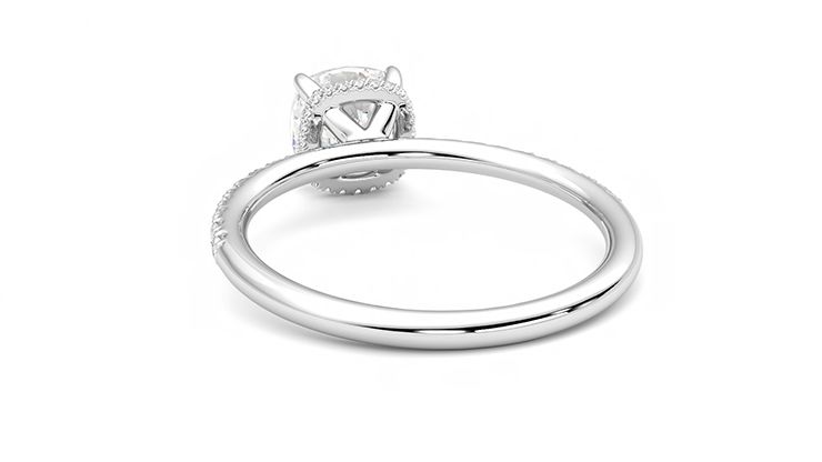 Taylor & Hart Thyme Cushion Engagement Ring 360 degree image 16