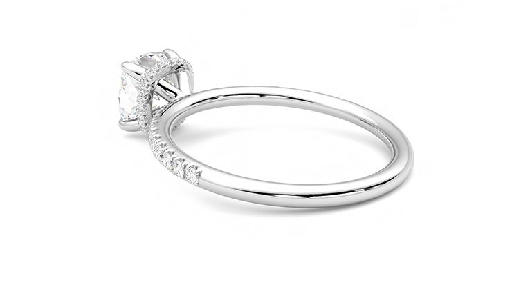 Taylor & Hart Thyme Cushion Engagement Ring 360 degree image 18