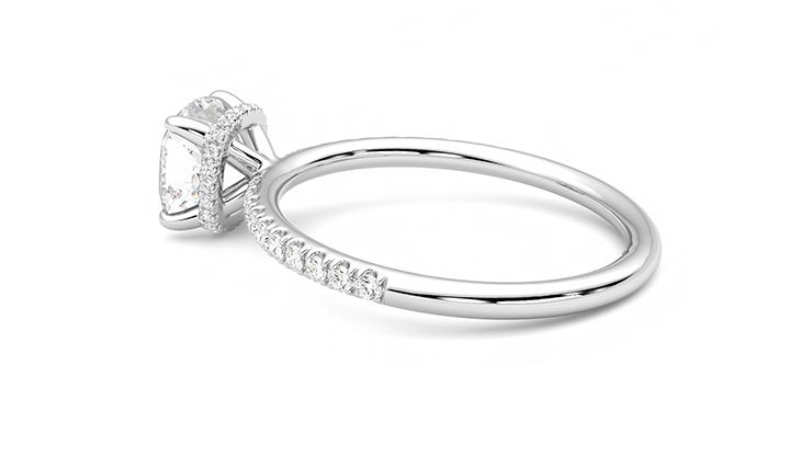 Taylor & Hart Thyme Cushion Engagement Ring 360 degree image 19