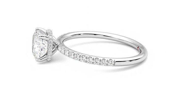 Taylor & Hart Thyme Cushion Engagement Ring 360 degree image 21