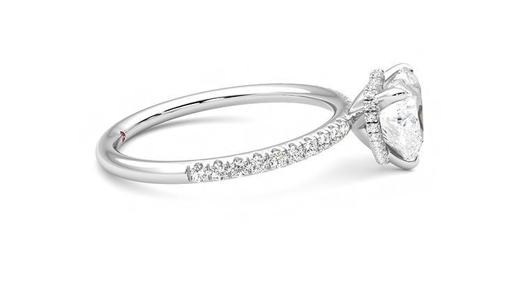 Taylor & Hart Thyme Heart Engagement Ring 360 degree image 9