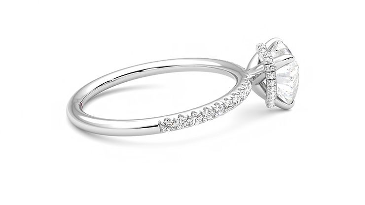 Taylor & Hart Thyme Heart Engagement Ring 360 degree image 10