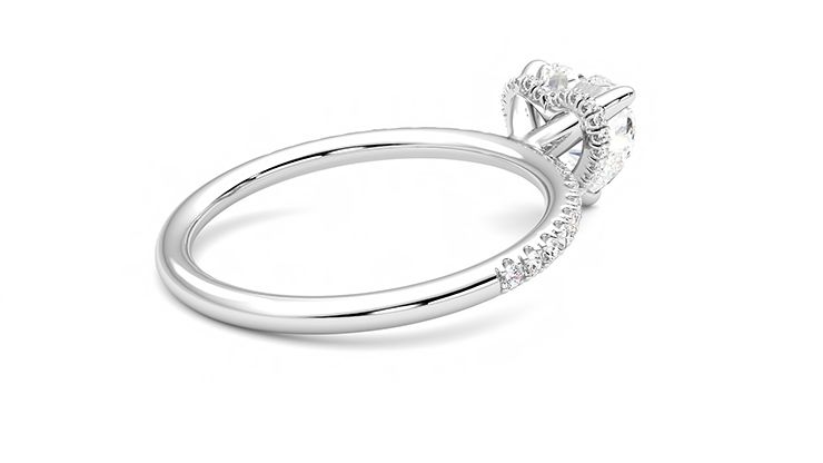 Taylor & Hart Thyme Heart Engagement Ring 360 degree image 12