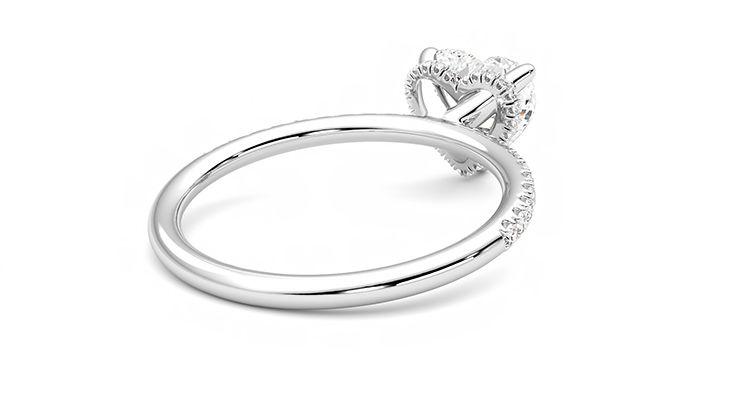 Taylor & Hart Thyme Heart Engagement Ring 360 degree image 13