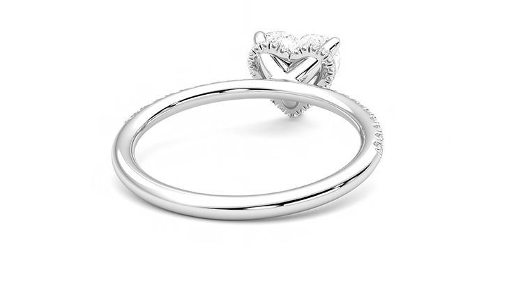 Taylor & Hart Thyme Heart Engagement Ring 360 degree image 14