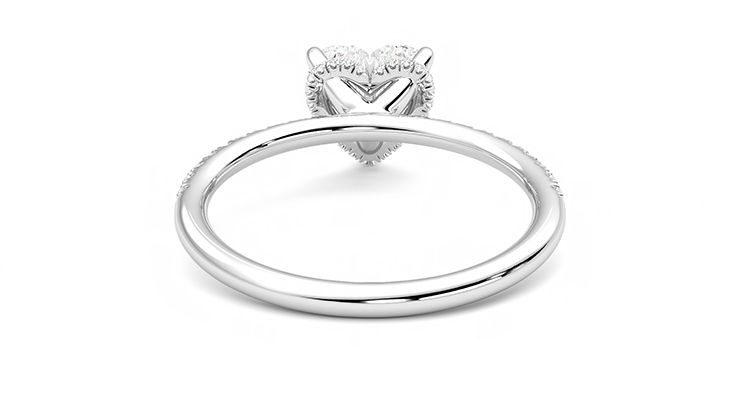 Taylor & Hart Thyme Heart Engagement Ring 360 degree image 15