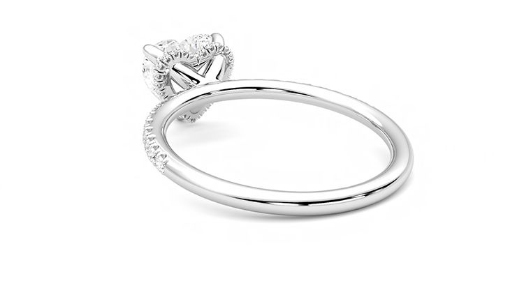 Taylor & Hart Thyme Heart Engagement Ring 360 degree image 17