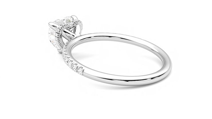 Taylor & Hart Thyme Heart Engagement Ring 360 degree image 18