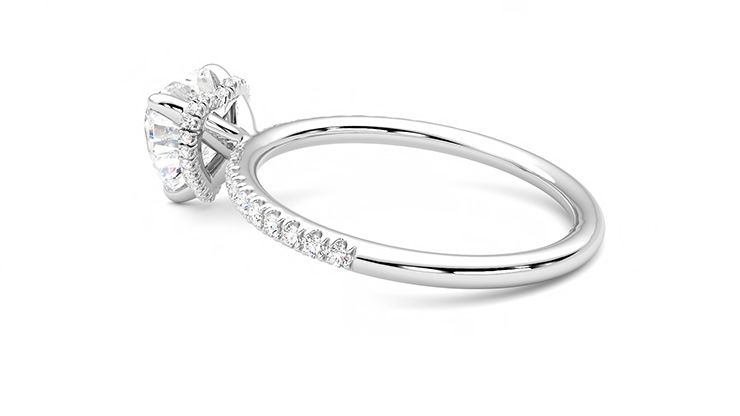 Taylor & Hart Thyme Heart Engagement Ring 360 degree image 19